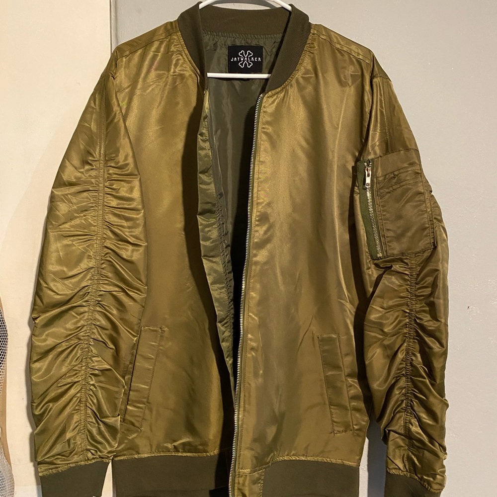 Jaywalker army green zip up jacket